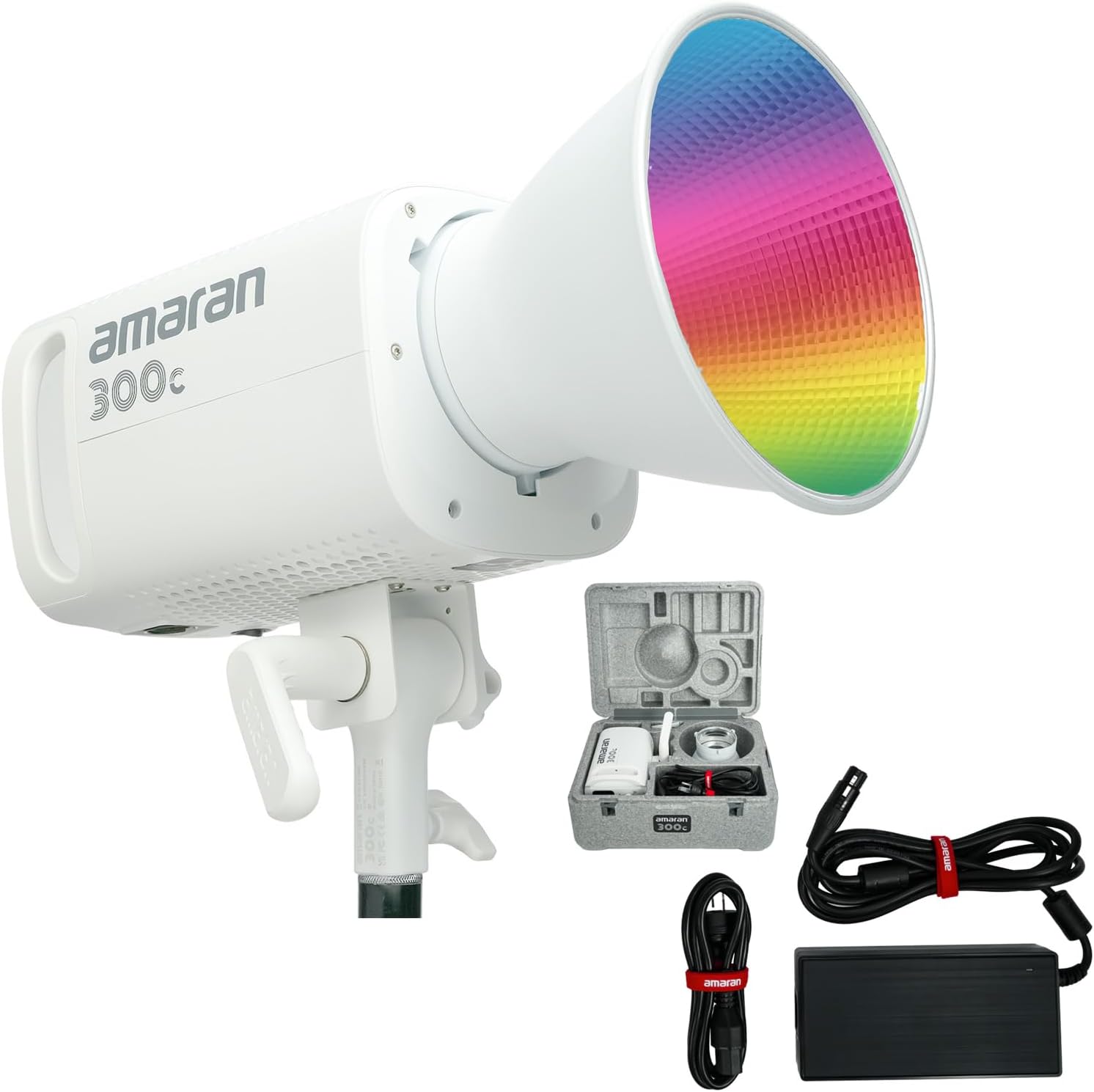 amaran 300c RGB LED 单灯（灰色、深灰色和白色）
