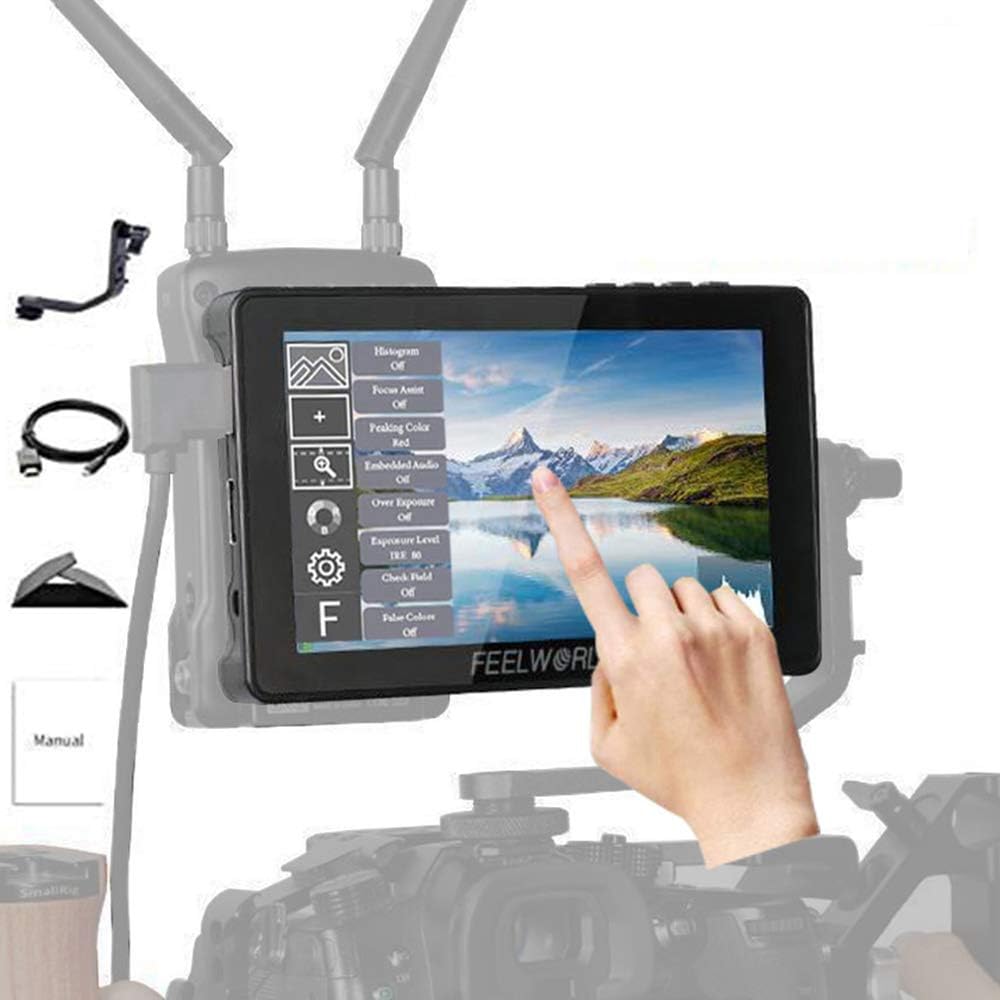 FeelWorld F5 PRO V2 5.5英寸触摸屏 3D LUT 4K HDMI 输入输出 HDMI 机上监视器