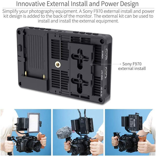 FeelWorld F5 PRO V2 5.5英寸触摸屏 3D LUT 4K HDMI 输入输出 HDMI 机上监视器