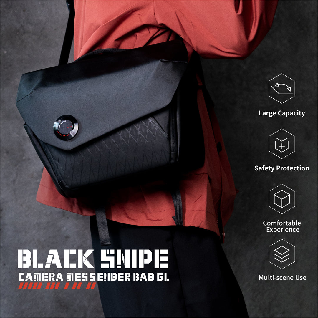 VSGO Black Snipe 6L commuting camera backpack