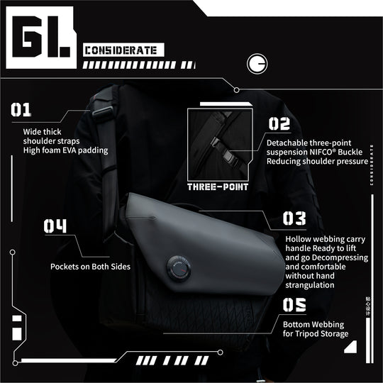 VSGO Black Snipe 6L 通勤相机背包