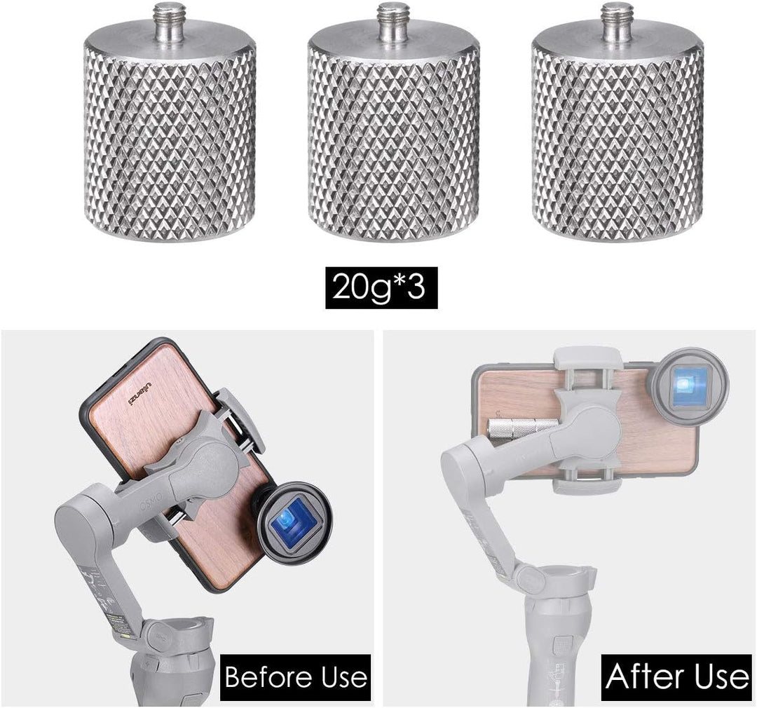 ULANZI PT-10 PT10 OSMO Mobile 3 配重平衡配重 支持 60g 适用于 DJI OSMO Mobile 3 云台稳定器 DJI OSMO Mobile 4 云台稳定器
