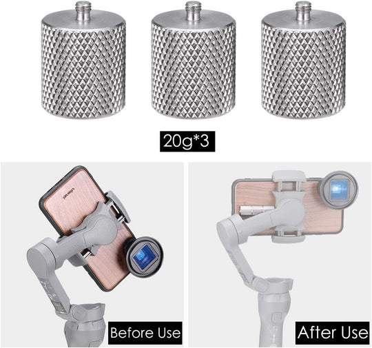 ULANZI PT-10 PT10 OSMO Mobile 3 配重平衡配重 支持 60g 适用于 DJI OSMO Mobile 3 云台稳定器 DJI OSMO Mobile 4 云台稳定器