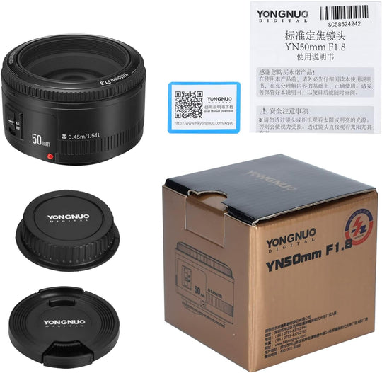 YongNuo 50mm f1.8 Lens For Canon EF-EFS mount