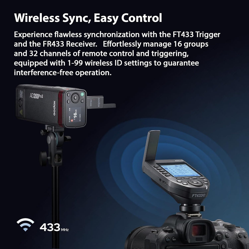 Godox FT433 C/N/S TTL Wireless Flash Trigger