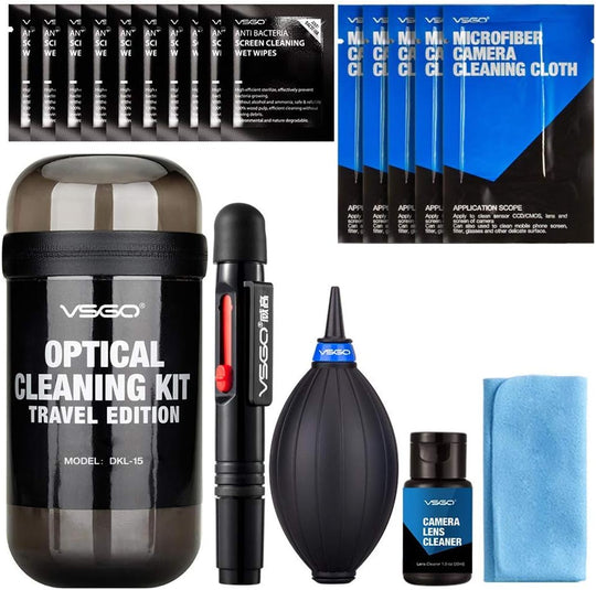 VSGO DKL-15 Essentials optical cleaning kit travel edition-grey