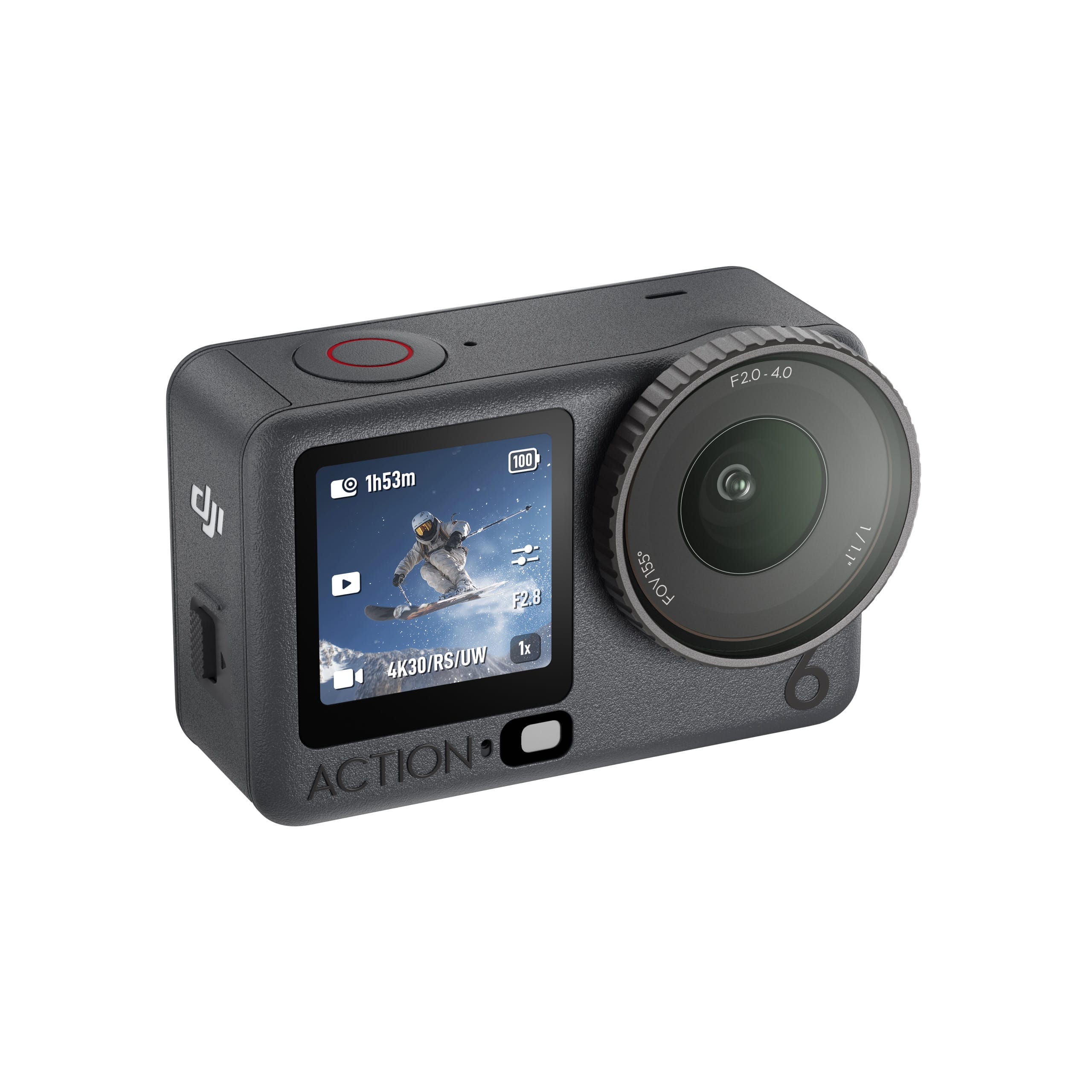DJI Action camera on a white background