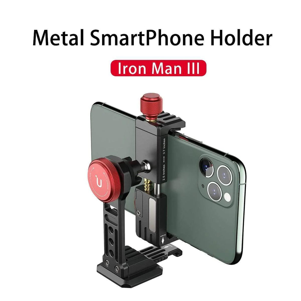 Ulanzi ST-14 Iron Man III 360° Tripod Smartphone Mount on a white background
