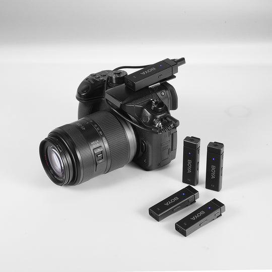 BY-W4 Ultra-Compact Four-Channel 2.4GHz Wireless Microphone System