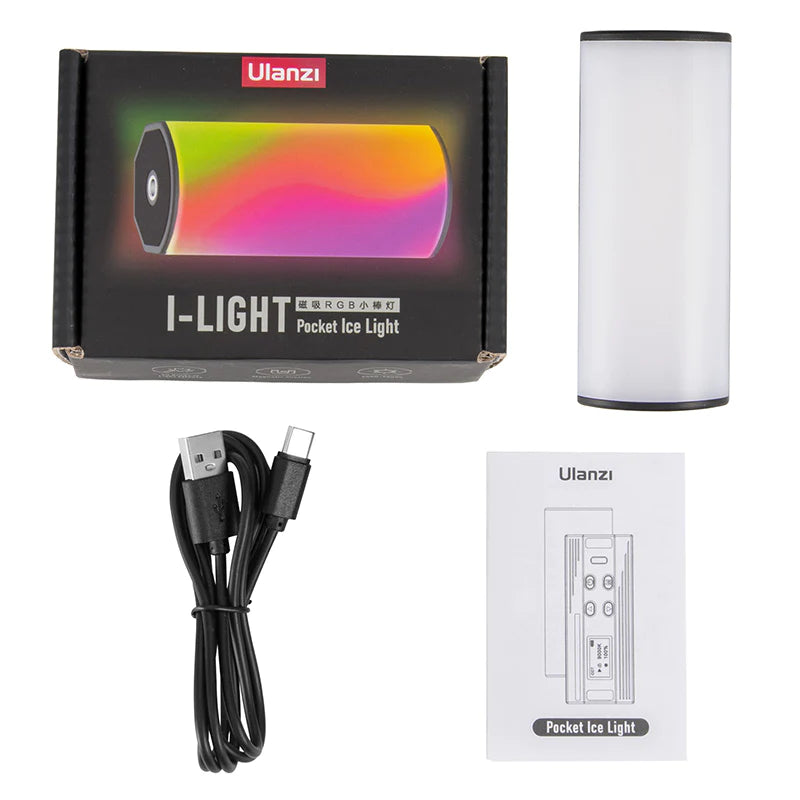 Ulanzi i-Light Compact Magnetic RGB Tube Light Video LED Light
