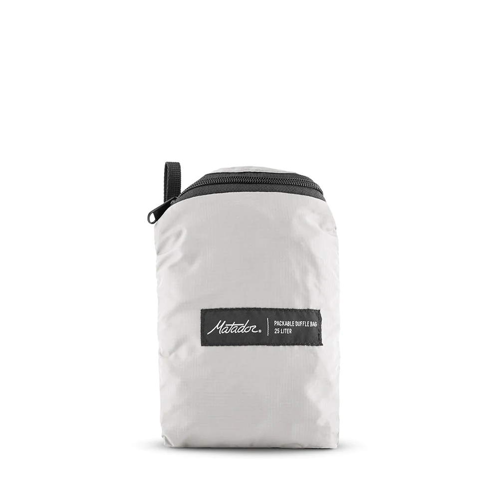 White Matador ReFraction Packable Duffle bag