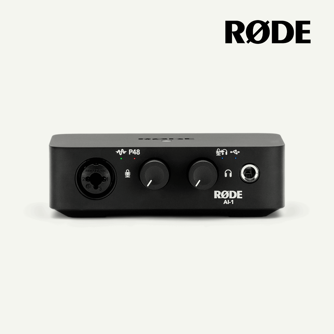 Rode AI-1 USB Audio Interface (Studio Quality AI1 Audio Mixer) - Red Dot Photo