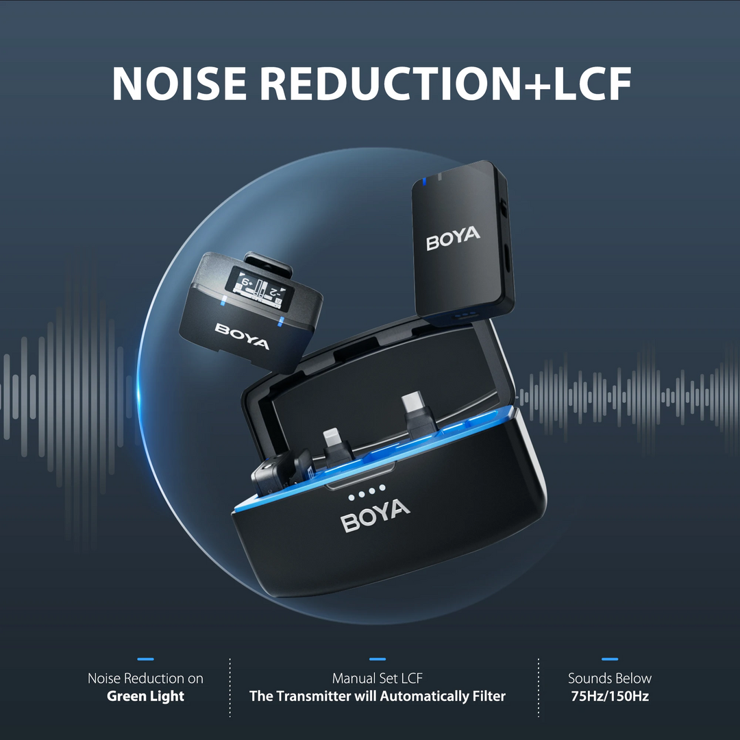 Boya BOYAMIC All-in-One Wireless Mic with On-Board REC Success – Red Dot Photo