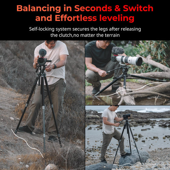 Self-locking system of SmallRig x Potato Jet TRIBEX SE Hydraulic Tripod