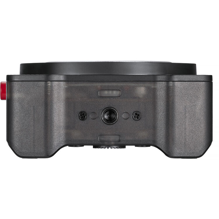 Black Godox Portable LED Video Light with ports on a white background