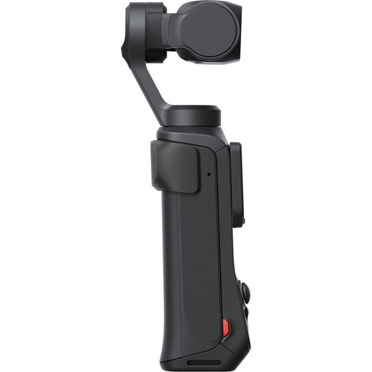Black Insta360 Luna Ultra camera gimbal on a white background