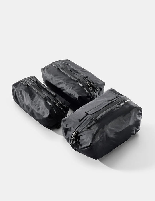 Black Matdor Gear Cube Set 3-Pack on a white background