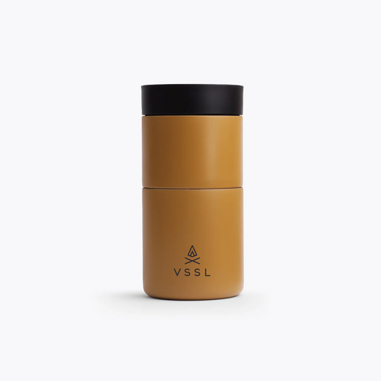 Brown VSSL Nest Pour Over Set on a white background