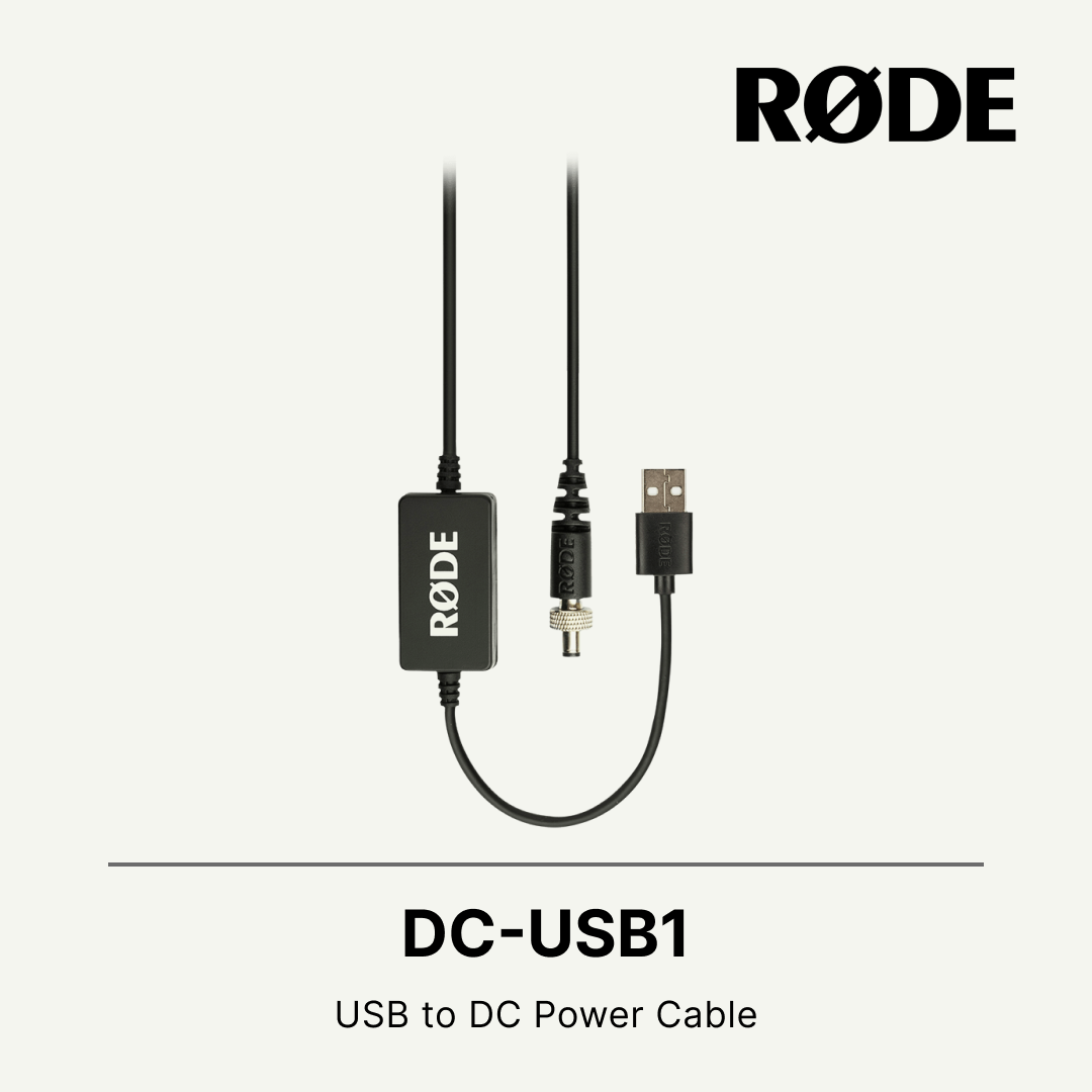 Rode DC-USB1 USB to 12V DC Power Cable for RodeCaster Pro