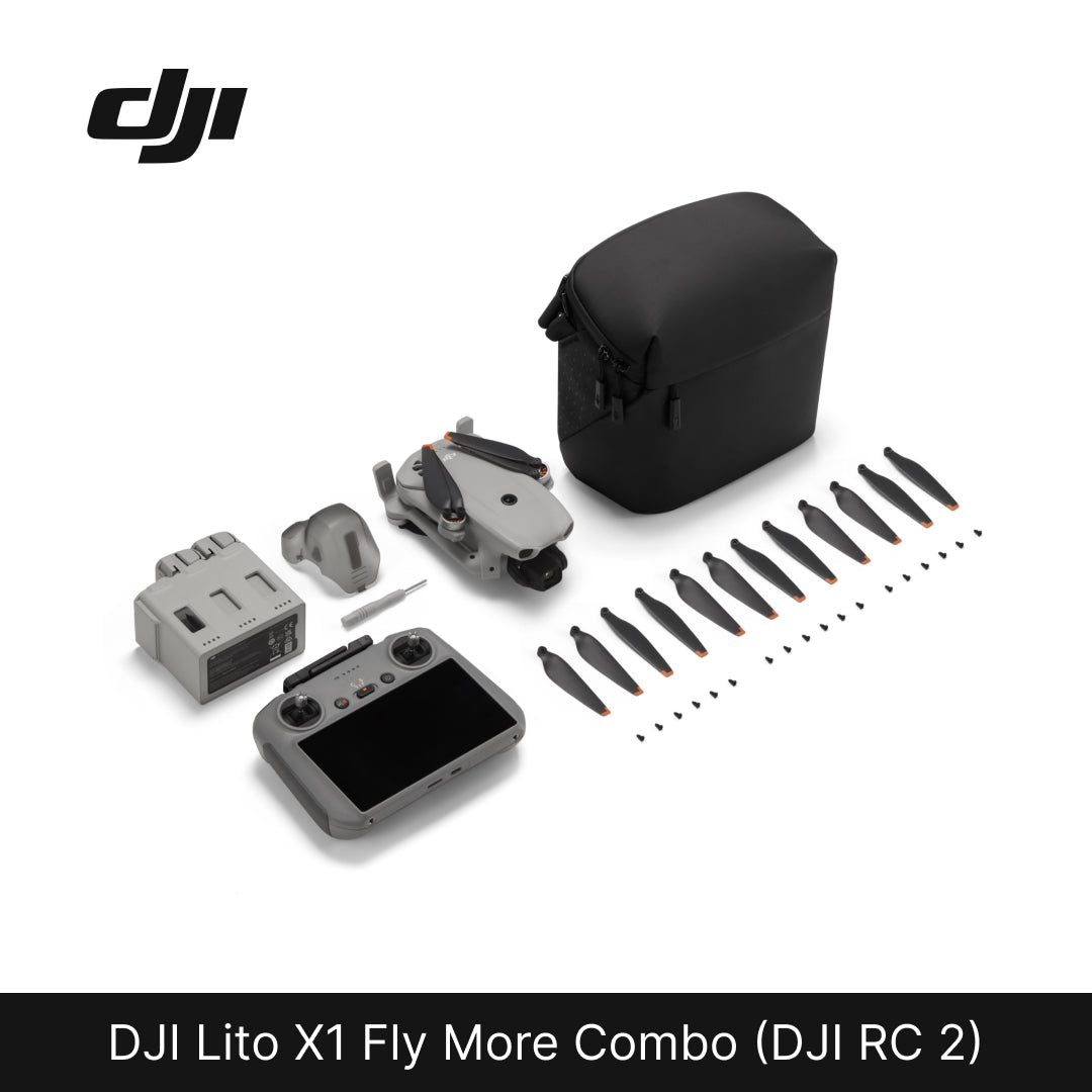 DJI Lito X1 Fly More Combo with RC 2 on a white background