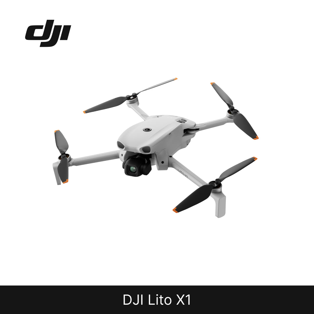 DJI Lito X1 drone on a white background with DJI logo.
