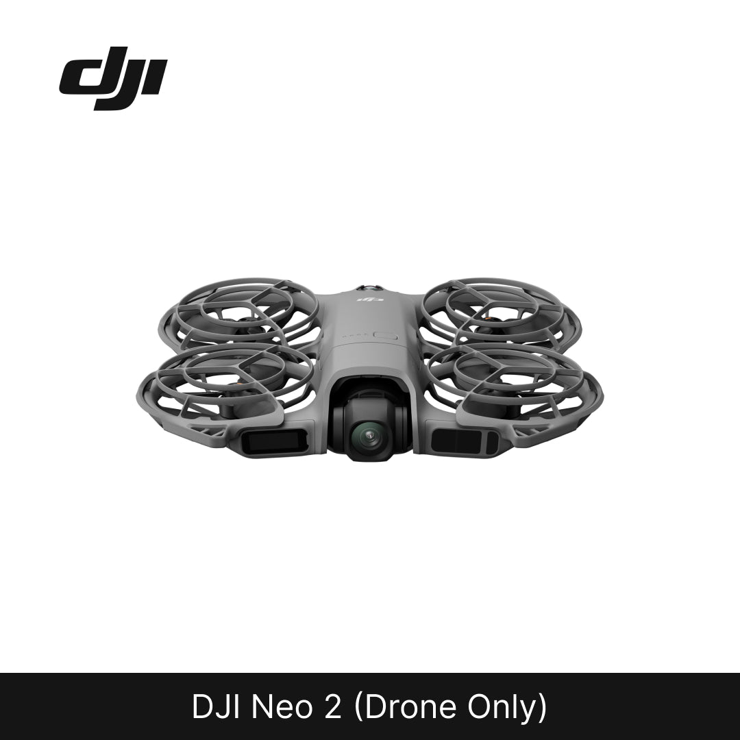 DJI Neo 2 drone on a white background with DJI logo.