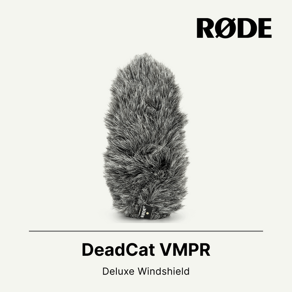 Rode DeadCat VMPR 人造毛皮防风罩，适用于 Videomic Pro，带 Rycote