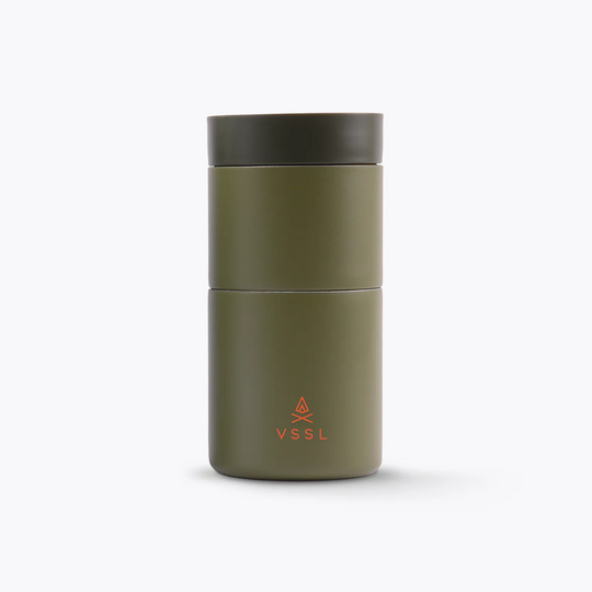 Deep Moss VSSL Nest Pour Over Set on a white background
