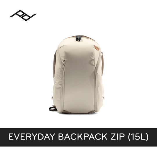 （当天发货）Peak Design 日常背包拉链 15L（黑色、骨色、灰白色、午夜色）