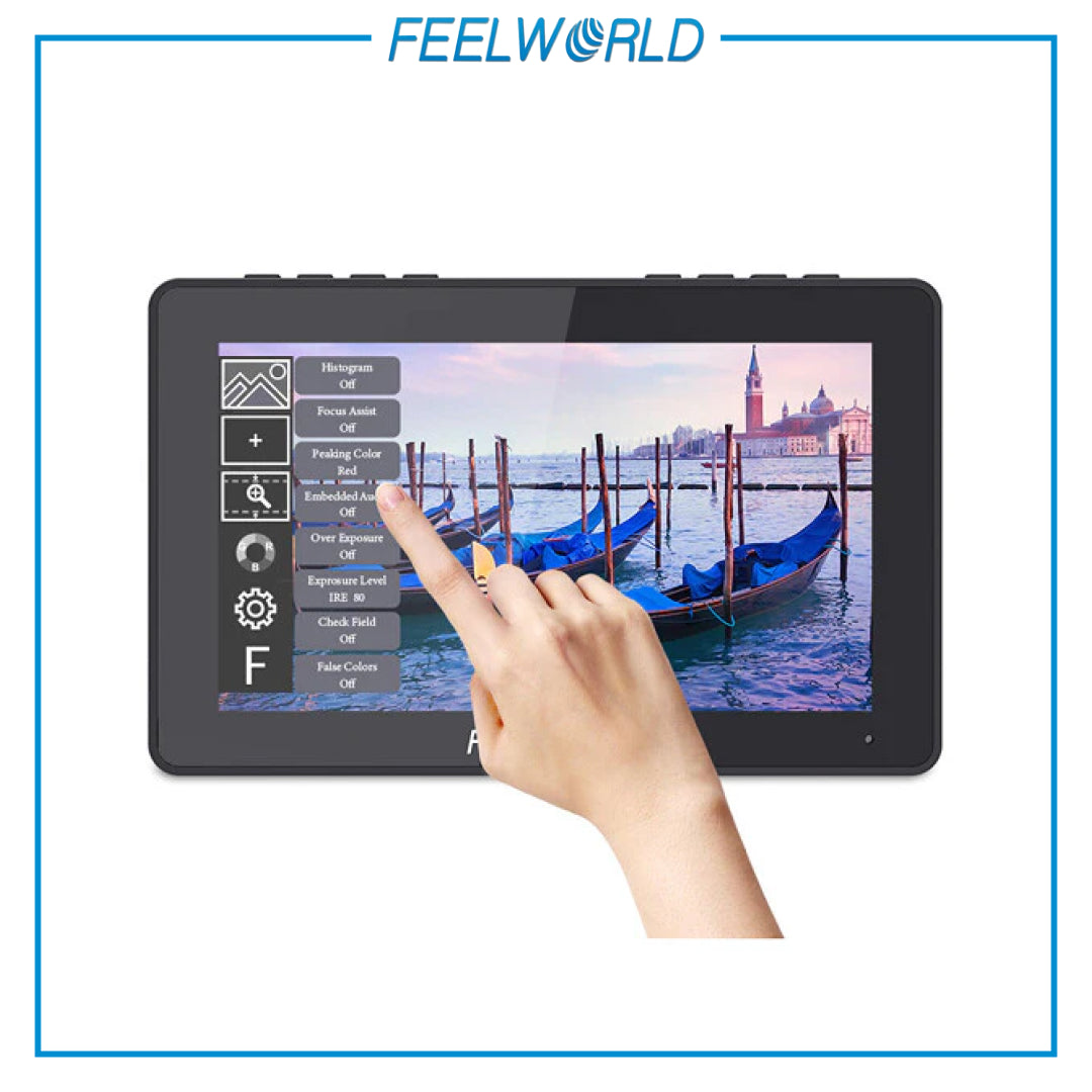 FeelWorld F5 PRO V2 5.5英寸触摸屏 3D LUT 4K HDMI 输入输出 HDMI 机上监视器