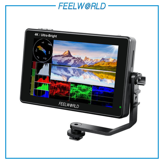 FeelWorld LUT7S 7 英寸 2200 尼特 3D LUT 触摸屏数码单反相机 4K HDMI 和 SDI 现场监视器