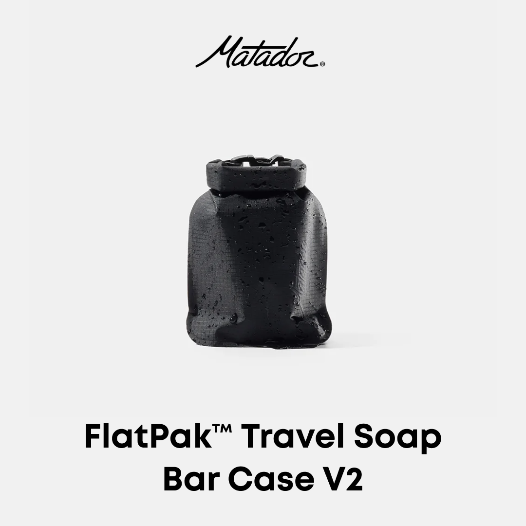 Matador FlatPak™ Travel Soap Bar Case
with matador logo on a white background
