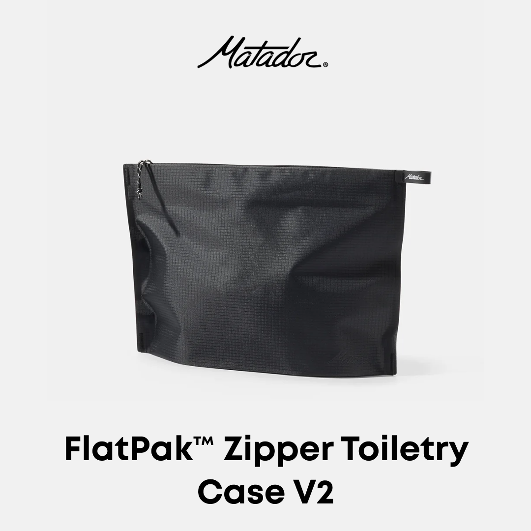 Matador FlatPak™ Zipper Toiletry Case
with matador logo on a white background