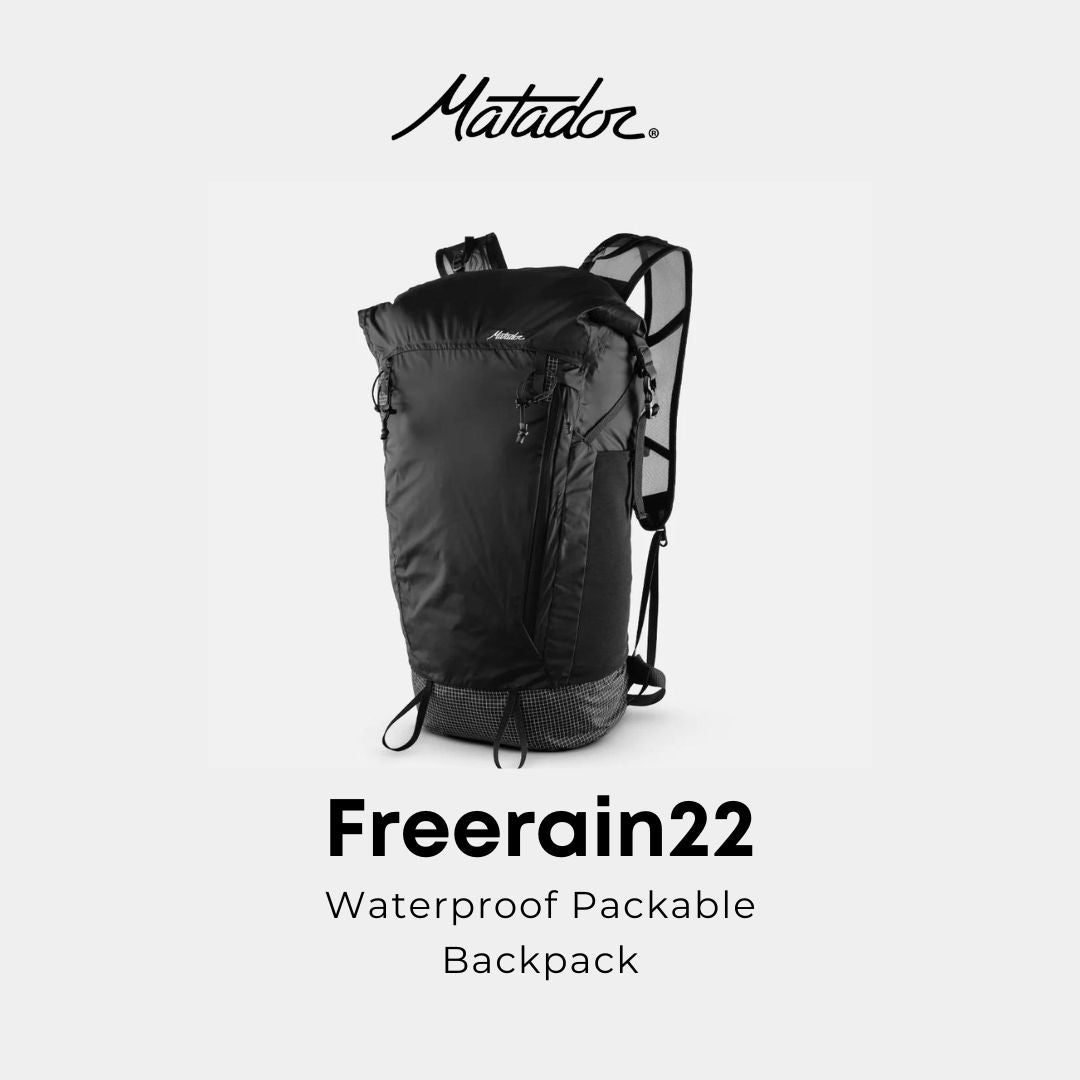 Matador Freerain22 Waterproof Packable Backpack MATFR223001BK