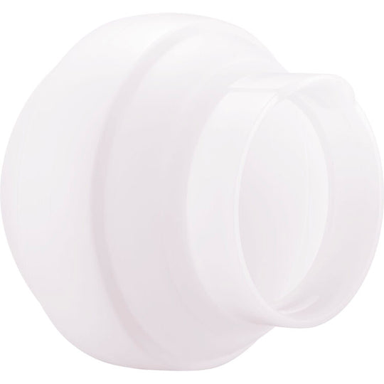 A white plastic cylindrical adapter or connector piece shown on a plain white background.