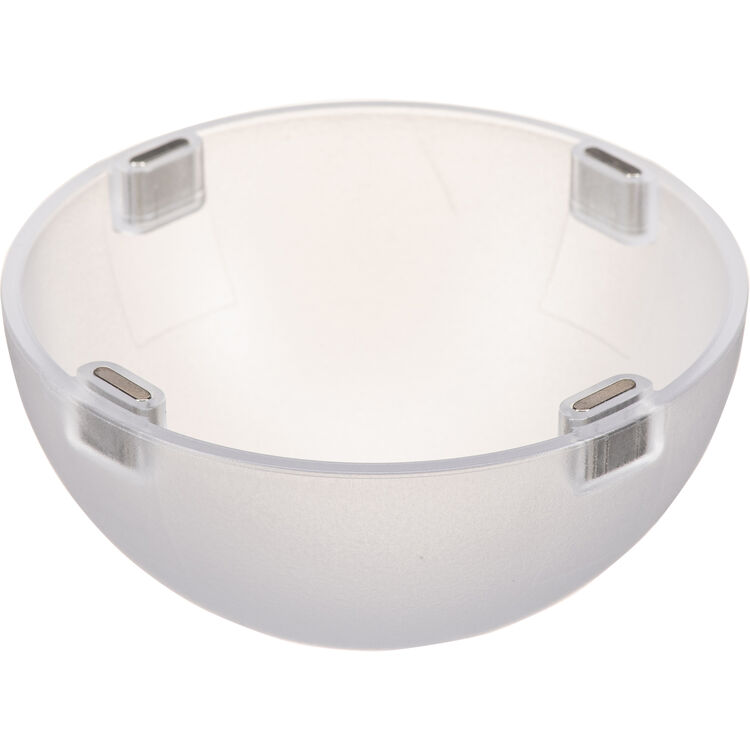 A Godox dome-shaped diffuser or cover, made of semi-translucent white plastic, shown against a white background with an orange Godox logo and border.