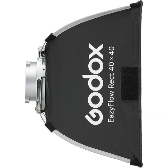 Godox EazyFlow Rect 40x40 softbox with logo on a white background