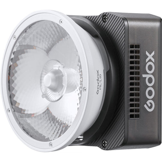 Godox studio flash light on a white background