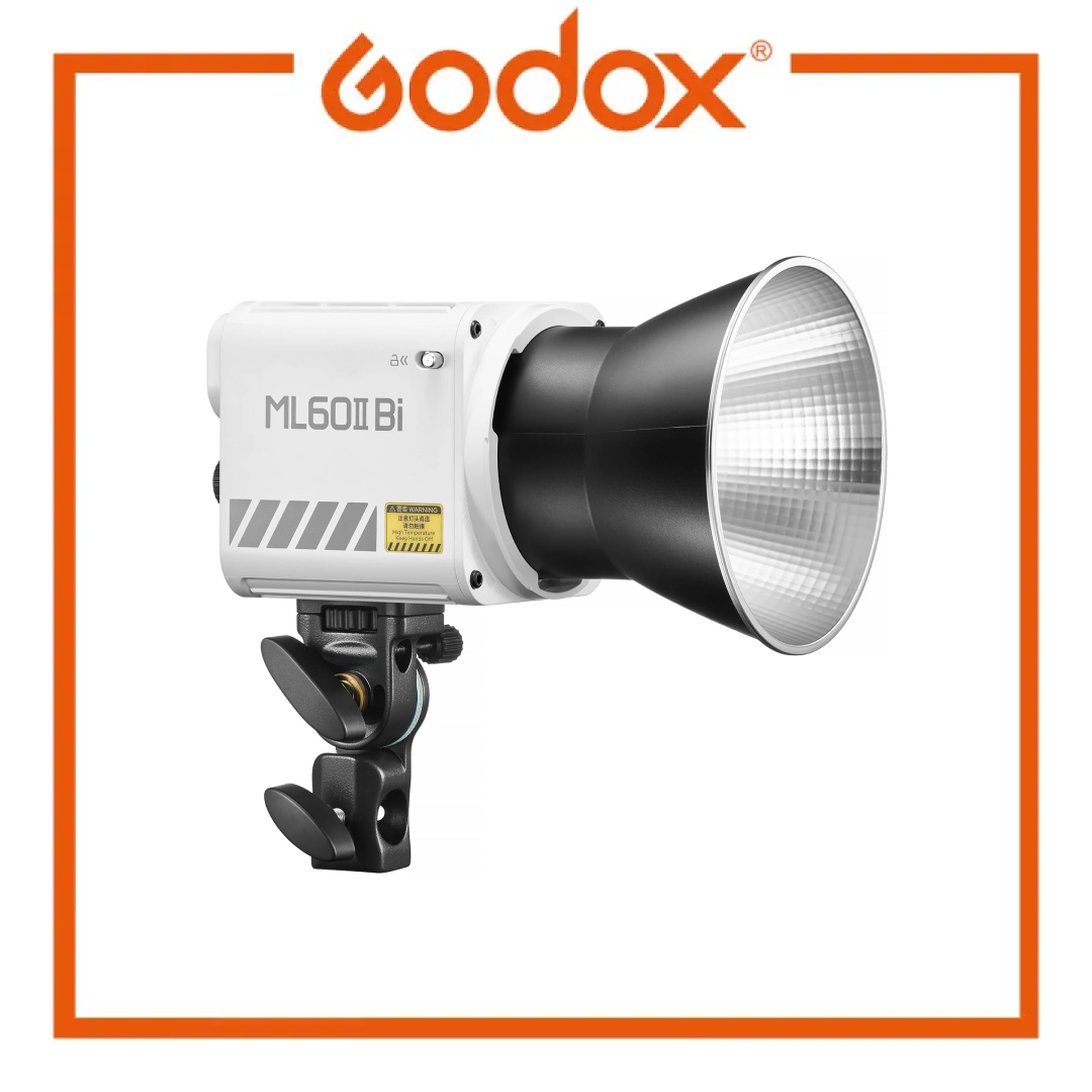 Godox ML60II Bi studio light with a white background