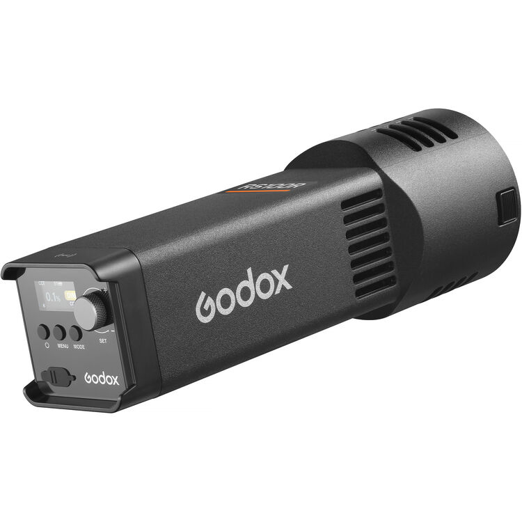 Godox flash unit on a white background