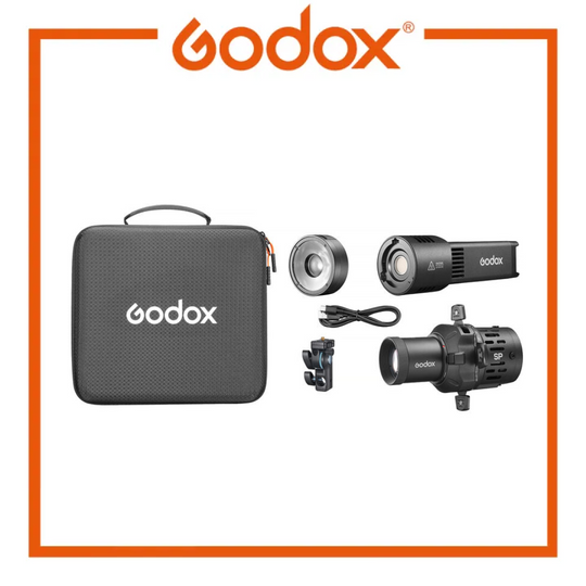 Godox RS100Bi Bi-Color studio light kit equipment set with case on a white background