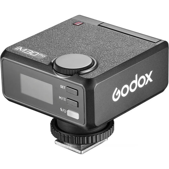 Godox camera flash on a white background