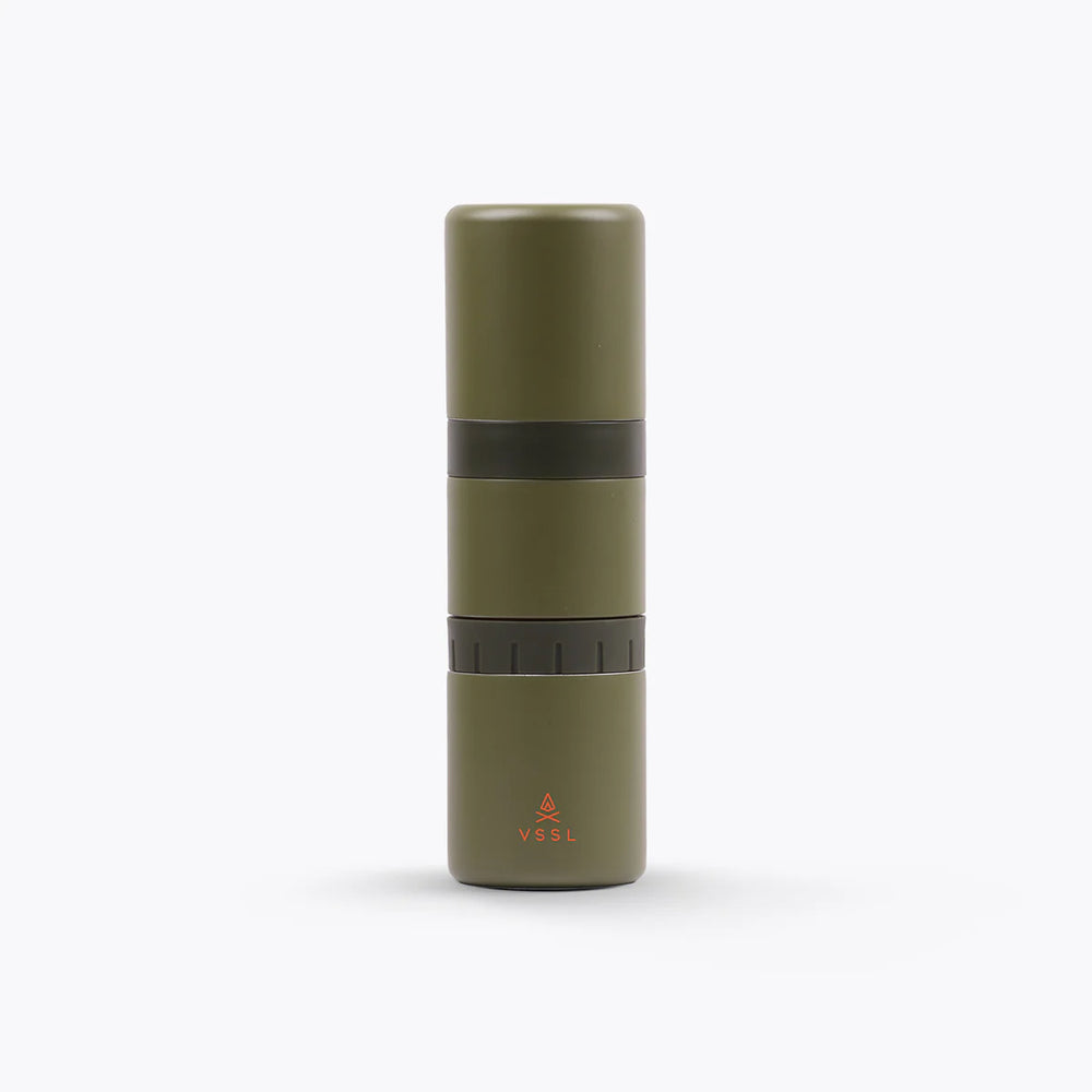 Green VSSL Nest Pour Over Coffee Kit on a white background