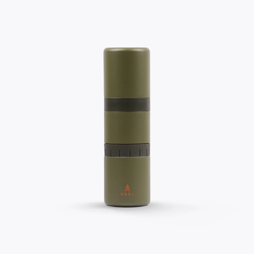 Green VSSL Nest Pour Over Coffee Kit on a white background