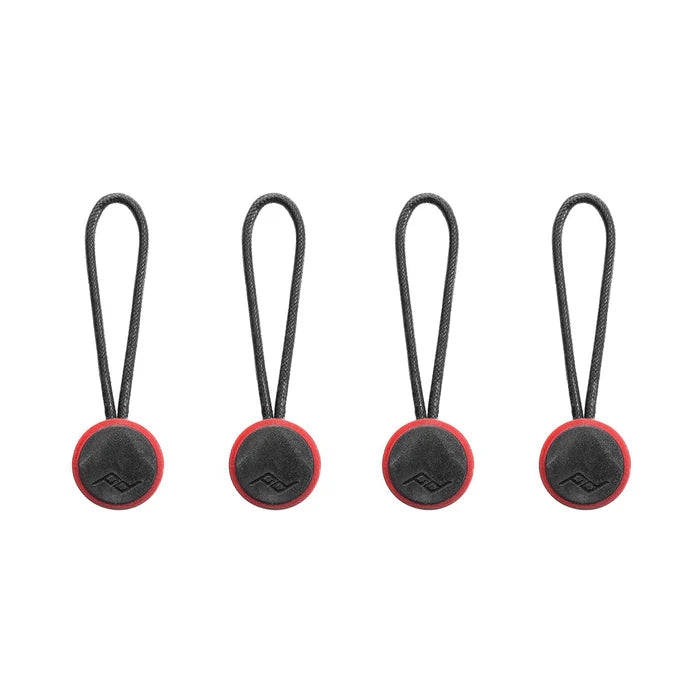 Peak Design Anchor 4-Pack on a white background, red/black color