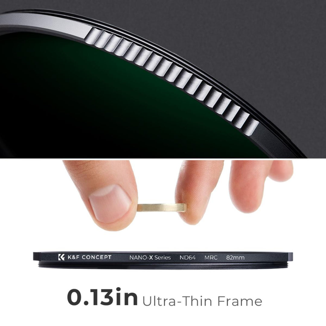 K&F Concept Nano-X Series ND Filter ND64 (6-Stops) Filter Fixed Neutral Density Filter