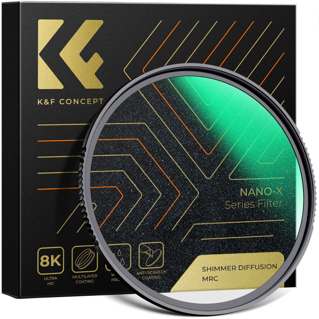 K&F Concept Nano-X Series Shimmer Diffusion 1 Filter Optical Glass Glimmer Effect Filter