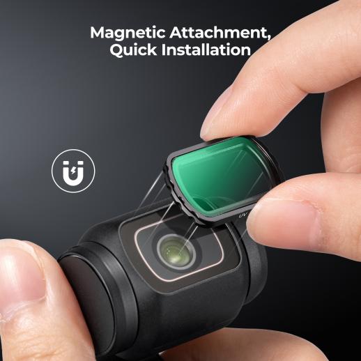 K&F Concept Magnetic UV Protection Filter for DJI Osmo Pocket 3, 28 Layer nano-coated HD Optical Glass