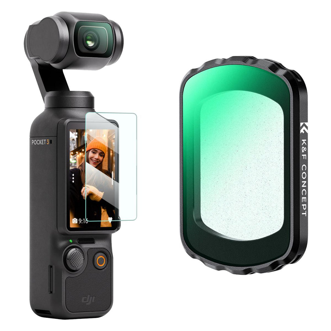 K&F Concept Nano-X Series 1/8 Black Diffusion Filter with Green Coating for DJI Osmo Pocket 3