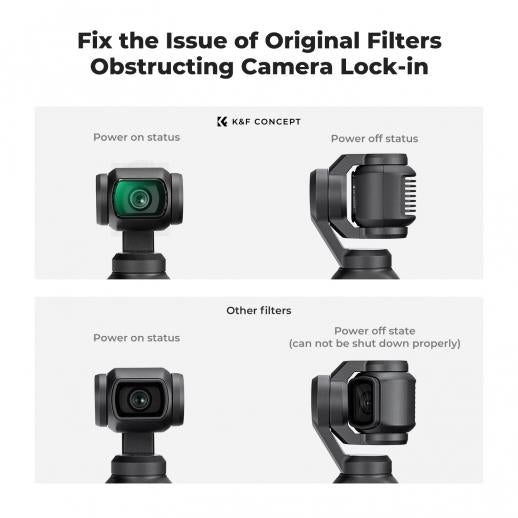 K&F Concept Nano-X Series 1/8 Black Diffusion Filter with Green Coating for DJI Osmo Pocket 3